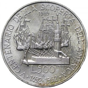 Italy, 500 Lire 1992