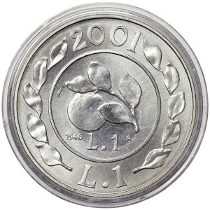 Italy, 1 Lira 2001