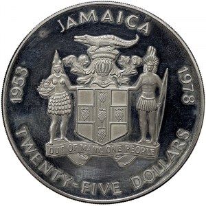 Jamaica, 25 Dollars 1978