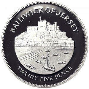 Jersey, 25 Pence 1977