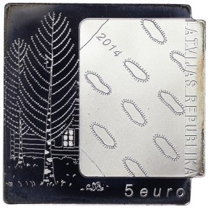 Latvia, 5 Euro 2014
