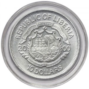 Liberia, 10 dollari 2000