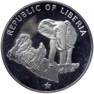 Liberia, 5 Dollars 1973