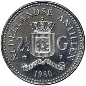 Netherlands Antilles, 2-1/2 Gulden 1980
