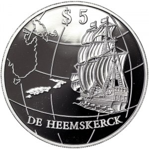 New Zealand, 5 Dollars 1996