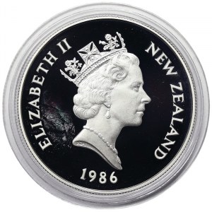 New Zealand, 1 Dollar 1986