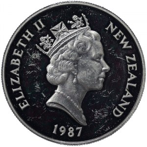 New Zealand, 1 Dollar 1987