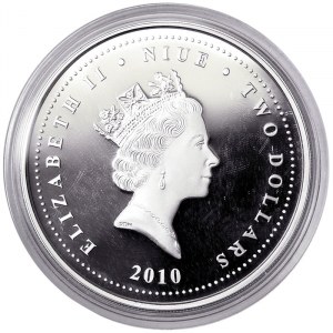 Niue, 2 Dollars 2010