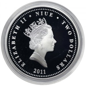 Niue, 2 Dollars 2011