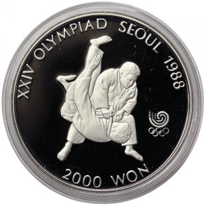 North Korea, 2000 Won 1987
