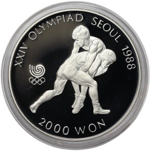 North Korea, 2000 Won 1987