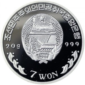 North Korea, 7 Won 2003