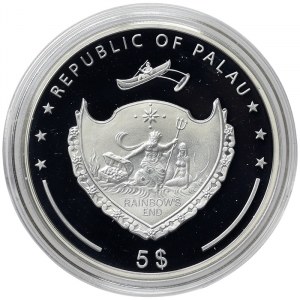 Palau, 5 Dollars 2007