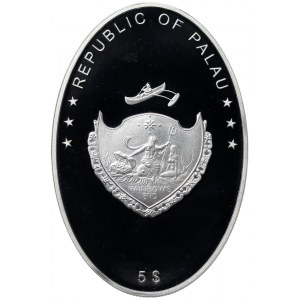 Palau, 5 Dollars 2008