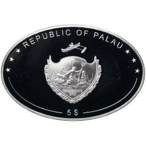 Palau, 5 Dollars 2008