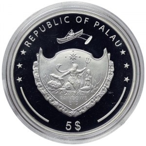 Palau, 5 Dollars 2008