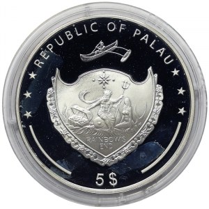 Palau, 5 Dollars 2007