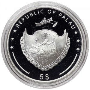 Palau, 5 Dollars 2008