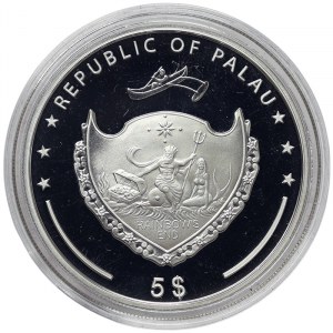Palau, 5 Dollars 2010