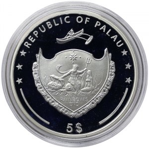 Palau, 5 Dollars 2014