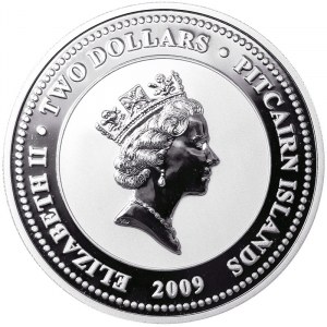 Pitcairn Islands, 2 Dollars 2009