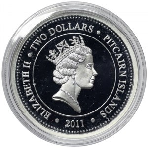 Pitcairn Islands, 2 Dollars 2011