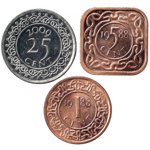 Suriname, Lot 3 pcs.