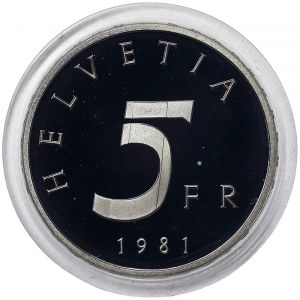 Switzerland, 5 Francs 1981