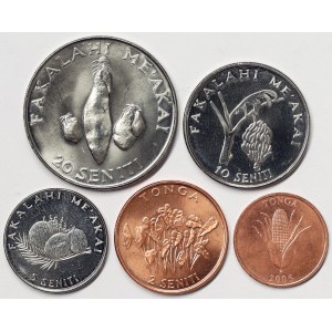 Tonga, Lot 5 pcs.