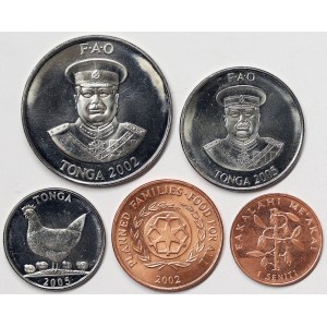 Tonga, Lot 5 pcs.