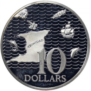 Trinidad und Tobago, 10 Dollars 1973
