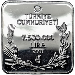 Turkey, 7.500.000 Lira 2001