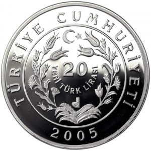 Turkey, 20 Lira 2005