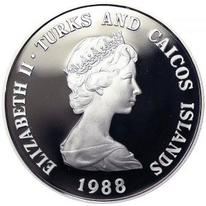 Turks & Caicos Islands, 1 Crown 1988