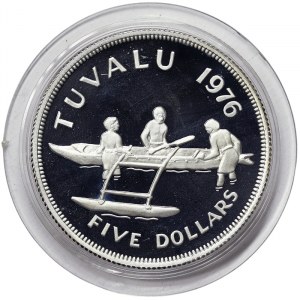 Tuvalu, 5 Dollars 1976