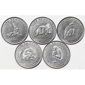 Uganda, Lot 5 pcs.
