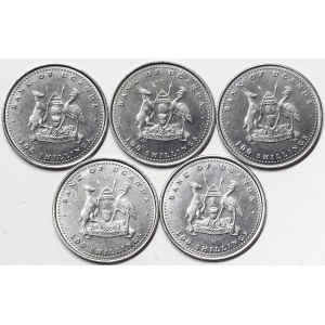 Uganda, Lot 5 pcs.