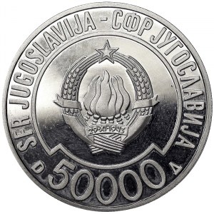 Yugoslavia, 50.000 Dinara 1989
