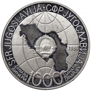 Jugoslavia, 1.000 Dinara 1980