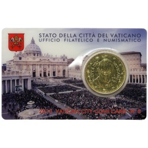 New arrivals - Vatican City, Francesco I, 50 Cents (Coin card n°6) 2015