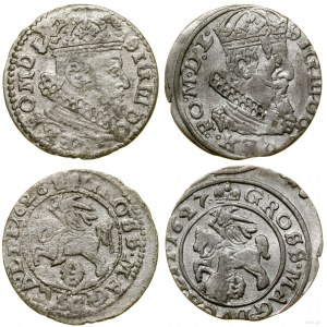 Polen, Satz: 2 x Pfennig, 1626, 1627, Vilnius