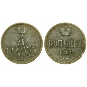 Polska, 1 kopiejka, 1861 BM, Warszawa