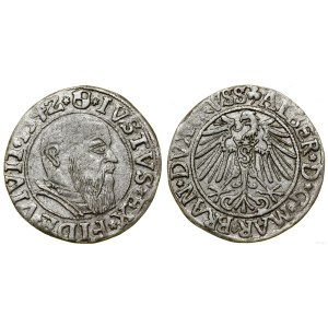 Prusy Książęce (1525-1657), grosz, 1542, Królewiec