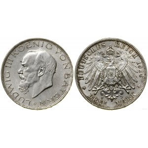 Niemcy, 3 marki, 1914 D, Monachium