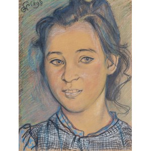 Stanisław Wyspiański (1869 Kraków - 1907 tamże), Portret dziewczyny, 1898 r.