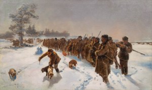 Julian Fałat (1853 Tuligłowy - 1929 Bystra), Przed polowaniem