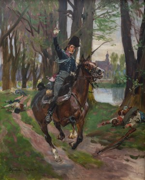 Wojciech Kossak (1856 Paryż - 1942 Kraków), Zwyciężyliśmy! Raszyn 1809 r., 1916 r.