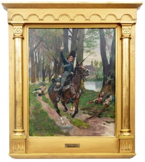 Wojciech Kossak (1856 Paryż - 1942 Kraków), Zwyciężyliśmy! Raszyn 1809 r., 1916 r.