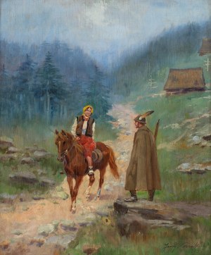 Jerzy Kossak (1886 Kraków - 1955 tamże), Strzelec podhalański, 1934 r.