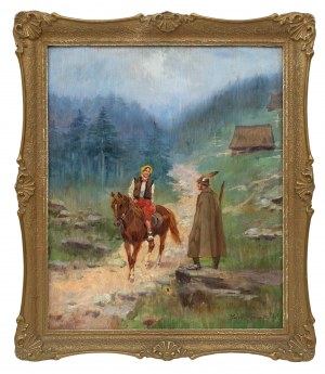 Jerzy Kossak (1886 Kraków - 1955 tamże), Strzelec podhalański, 1934 r.
